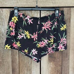 Joyspun Floral High Waist Women's Sleep Shorts